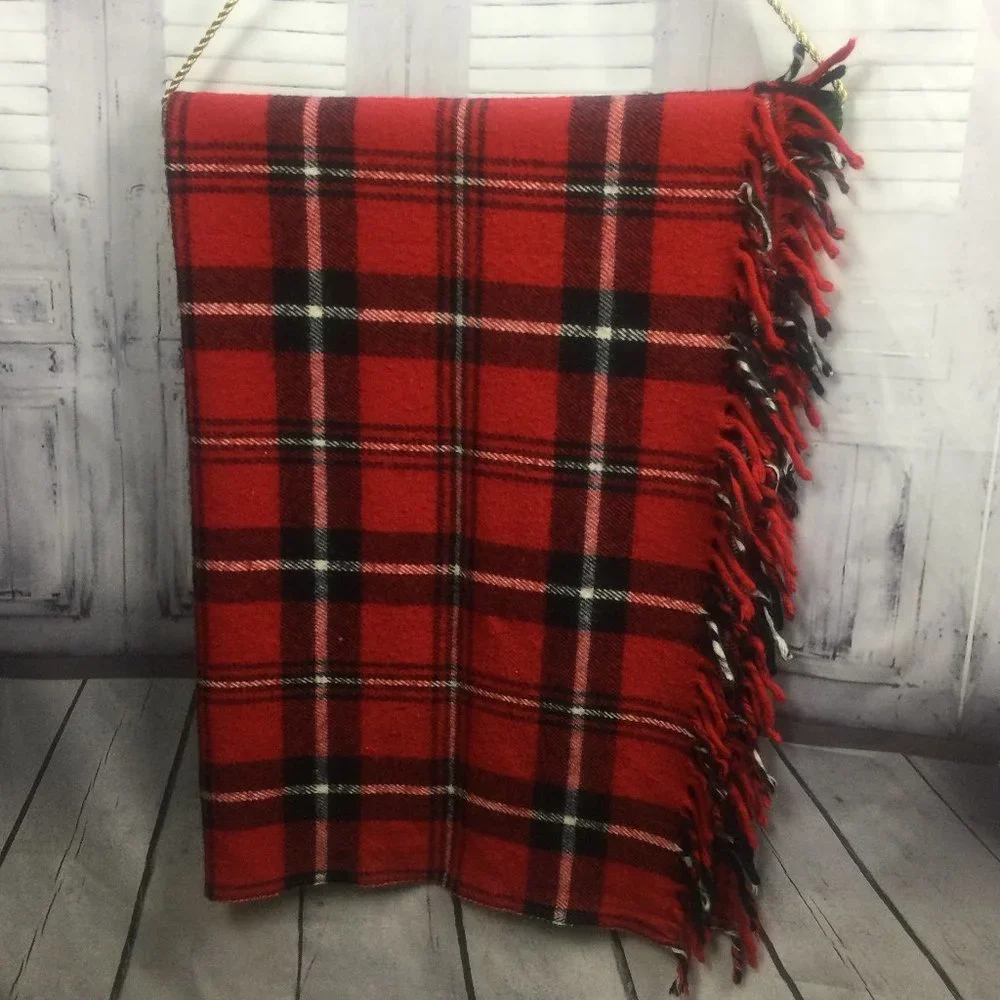 Faribault Mills Stewart Plaid Throw Blanket